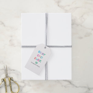 Colourful "Best Dad Ever" – Fun & Heartfelt Gift Tags