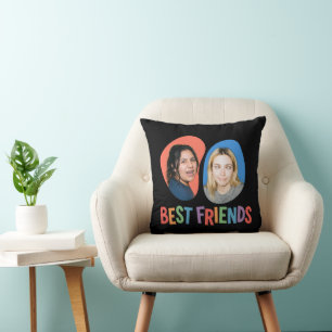 Colourful Best Friends Custom Photo Template Cushion