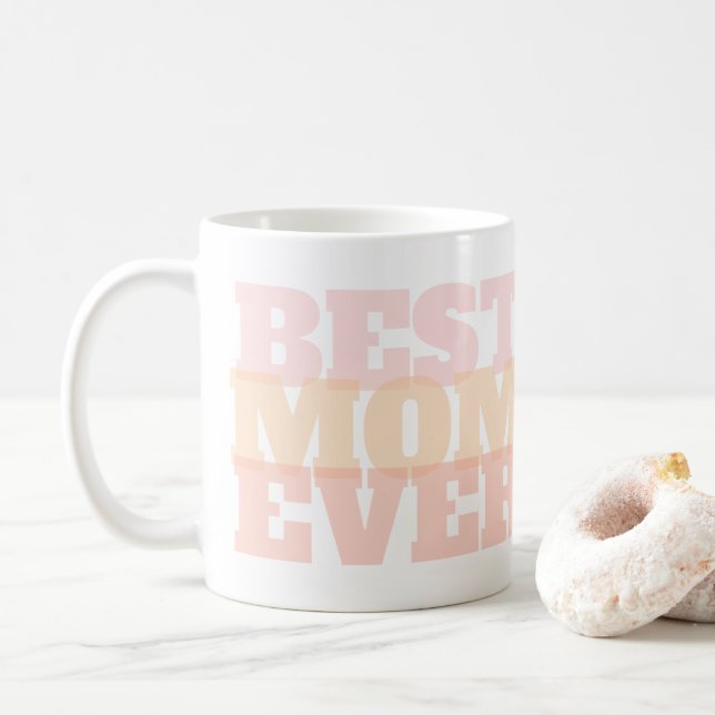 Colourful Best Mum Ever Coffee Mug (With Donut)