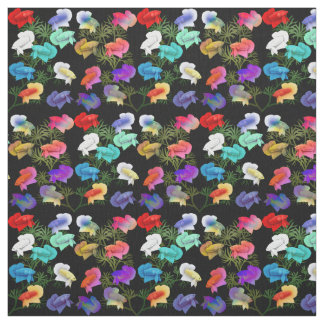 Colourful Betta Aquarium Fish Puma Cotton Fabric