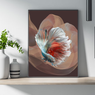 Colourful betta Poster