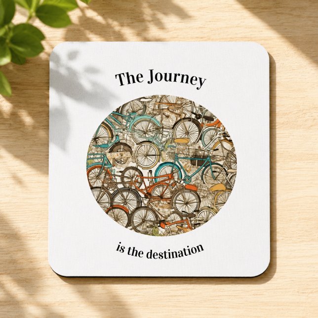 Colourful Bicycle Journey Desk Ride Mouse Pad (Creator Uploaded)