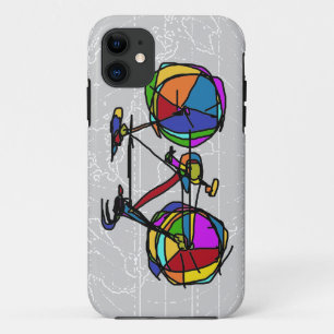 colourful bicycle pop art iPhone 11 case