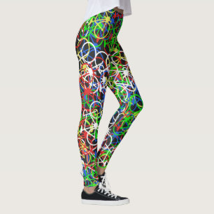 Colourful Bicycles Pattern - Cyclist's Leggings