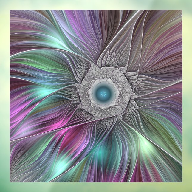 Colourful Big Flower Abstract Trippy Fractal Art (Sheet 3)