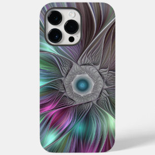 Colourful Big Flower Abstract Trippy Fractal Art Case-Mate iPhone 14 Pro Max Case