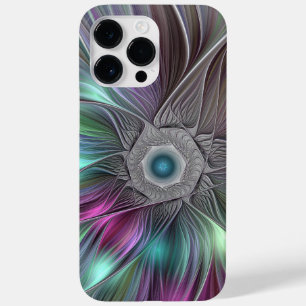 Colourful Big Flower Abstract Trippy Fractal Art Case-Mate iPhone 14 Pro Max Case