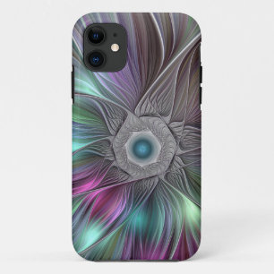 Colourful Big Flower Abstract Trippy Fractal Art Case-Mate iPhone Case
