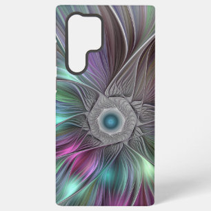 Colourful Big Flower Abstract Trippy Fractal Art Samsung Galaxy Case