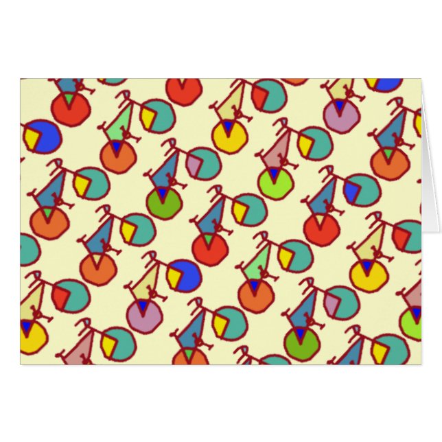 colourful bikes pattern (Front Horizontal)