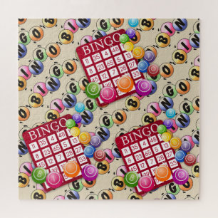 Colourful Bingo cards fun games Jigsaw Puzzle