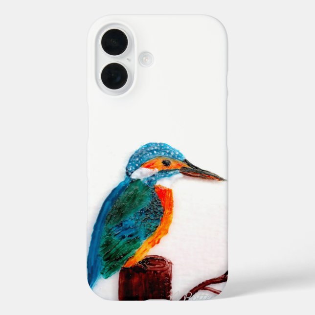 Colourful Bird Art Kingfisher Case-Mate iPhone Case (Back)