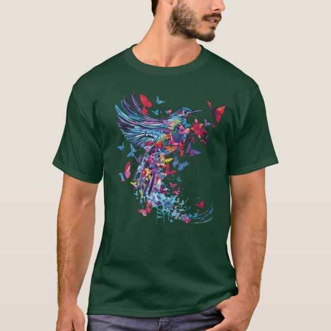 Colourful Bird friend T-Shirt (Front)