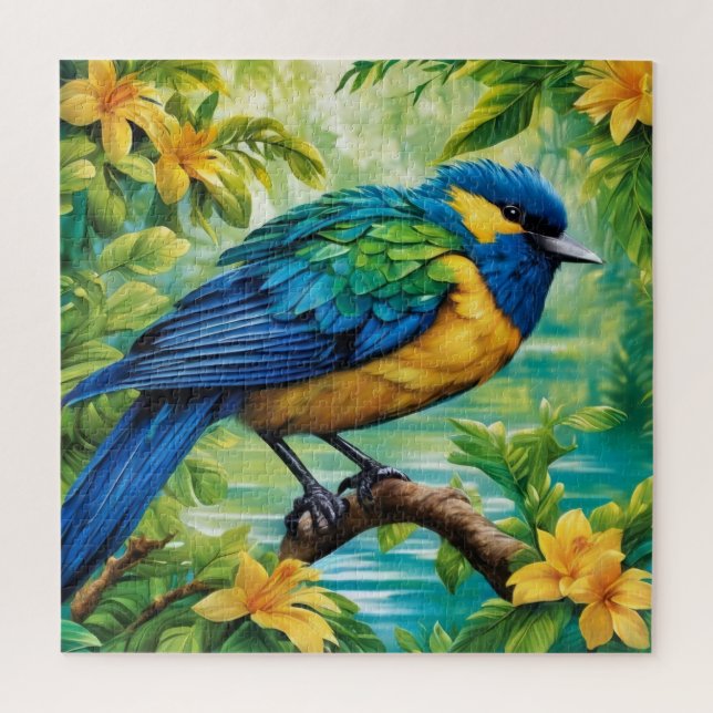 Colourful bird jigsaw puzzle (Vertical)