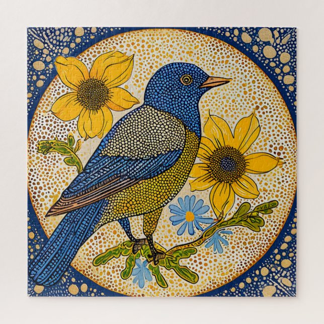 Colourful bird  jigsaw puzzle (Vertical)