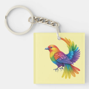 Colourful Bird Key Ring