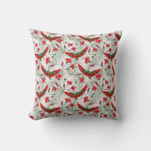Colourful bird of Paradise stylish  Cushion (Front)