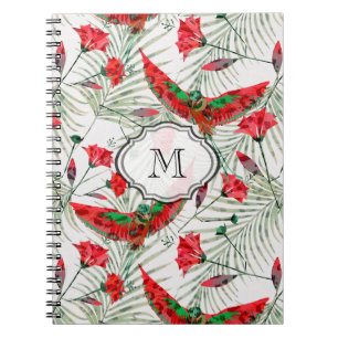 Colourful bird of Paradise stylish Notebook