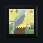 Colourful Bird on a Wire Gift Box<br><div class="desc">Feeling artsy? This collage of many different patterns and colours representing a bird on a wire will delight any modern art lover. Put some colour in your life and on any of your favourite Zazzle product today!</div>
