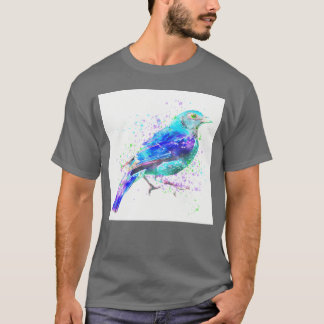 Colourful Bird Painting family T-Shirt