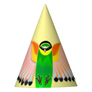 Colourful Bird Party Hat - Your Colours