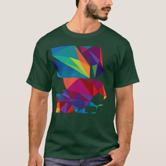 Colourful bird retro T-Shirt