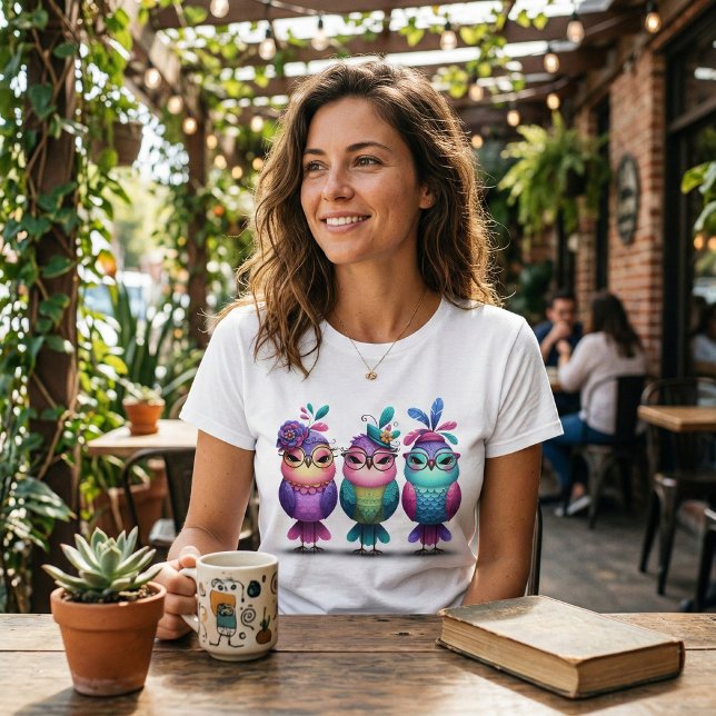 Colourful Bird Trio T-Shirt (Creator Uploaded)