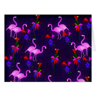 Colourful Birds and Pink Flamingos