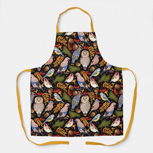 Colourful Birds Apron (Front)