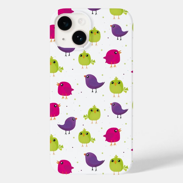 Colourful birds Case-Mate iPhone case (Back)