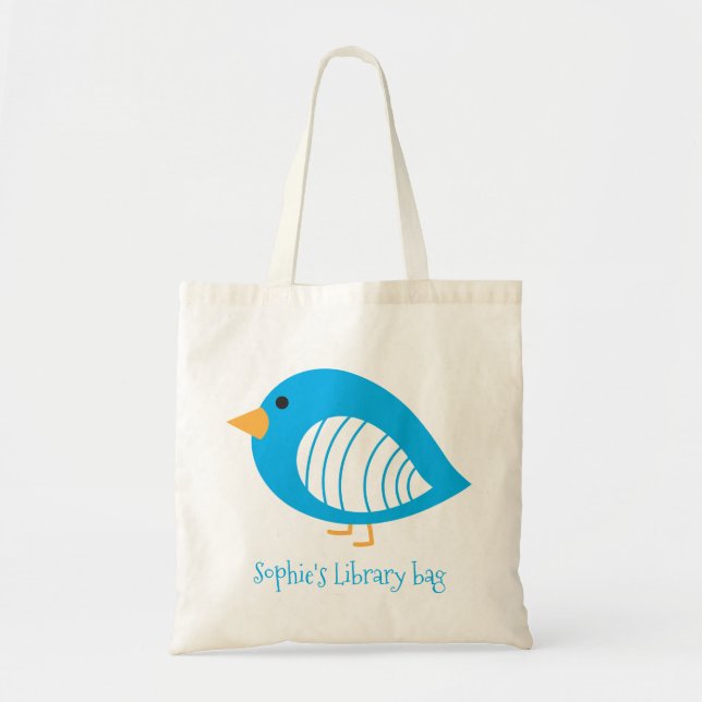 Colourful birds kid's library Tote Bag (Front)