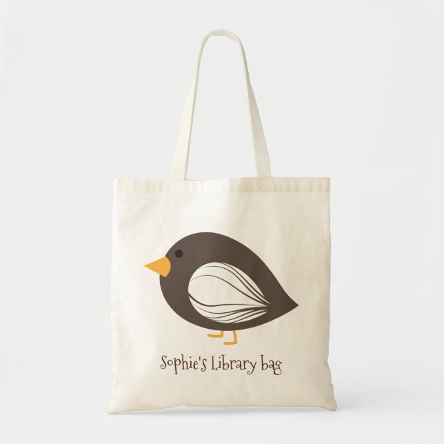 Colourful birds kid's library Tote Bag (Front)