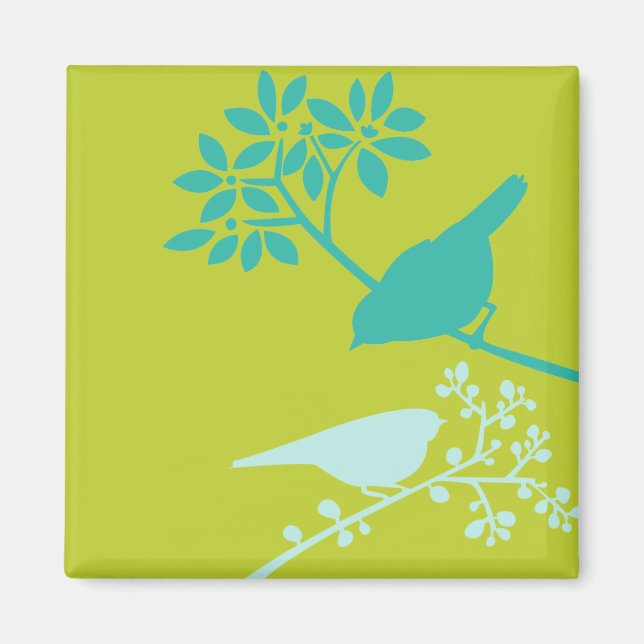 Colourful Birds Magnet (Front)