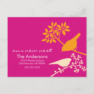 Colourful Birds Moving Announcements