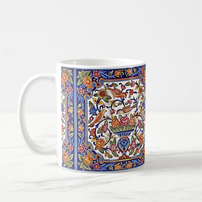 Colourful Birds Mug – Nature Lover’s Delight (Left)