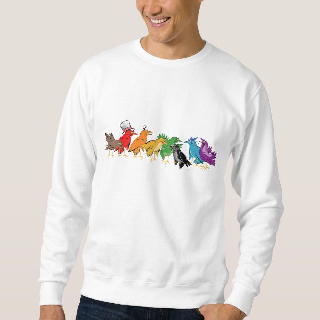 Colourful Birds of a Feather Sweatshirt (Front)