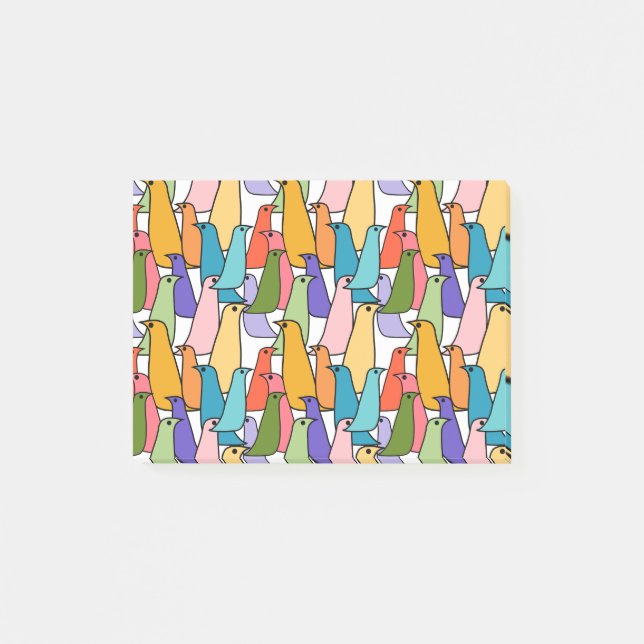 Colourful Birds  Post-it Notes (Front)