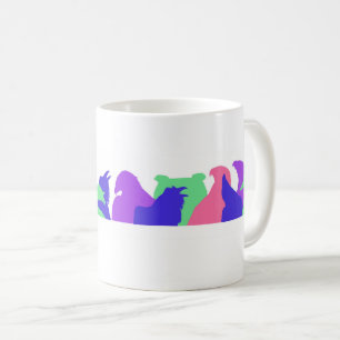 Colourful Birds Silhouette Mug