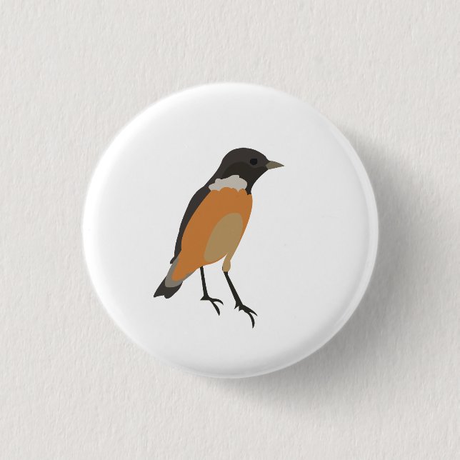 Colourful Birds Songbird        3 Cm Round Badge (Front)