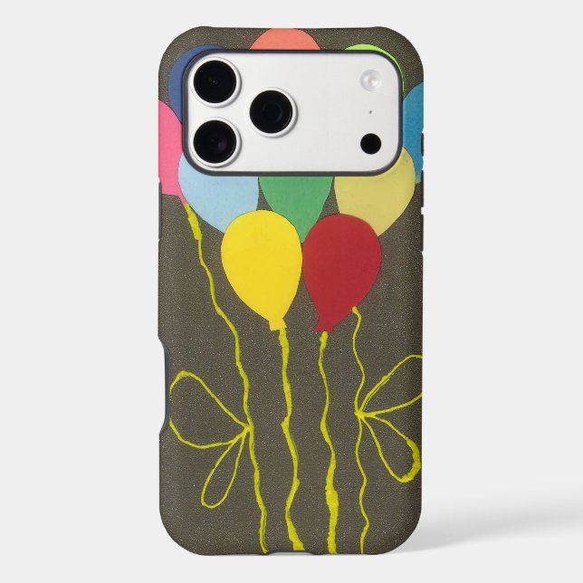 Colourful Birthday Balloons Graphic Art Design (Back)