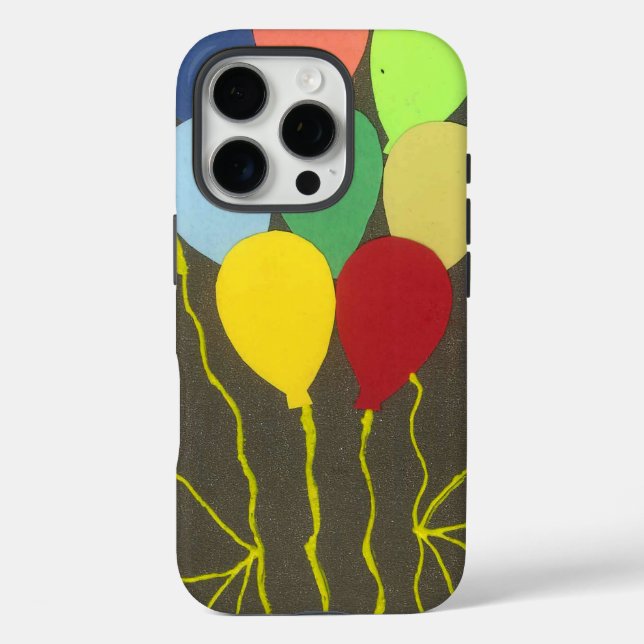 Colourful Birthday Balloons Graphic Art Design Case-Mate iPhone Case (Back)