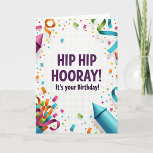 Colourful Birthday Burst Card