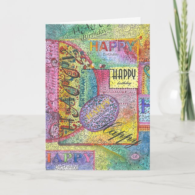 "Colourful" Birthday Card (Front)