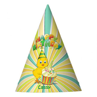Colourful Birthday Chicken Party Hat