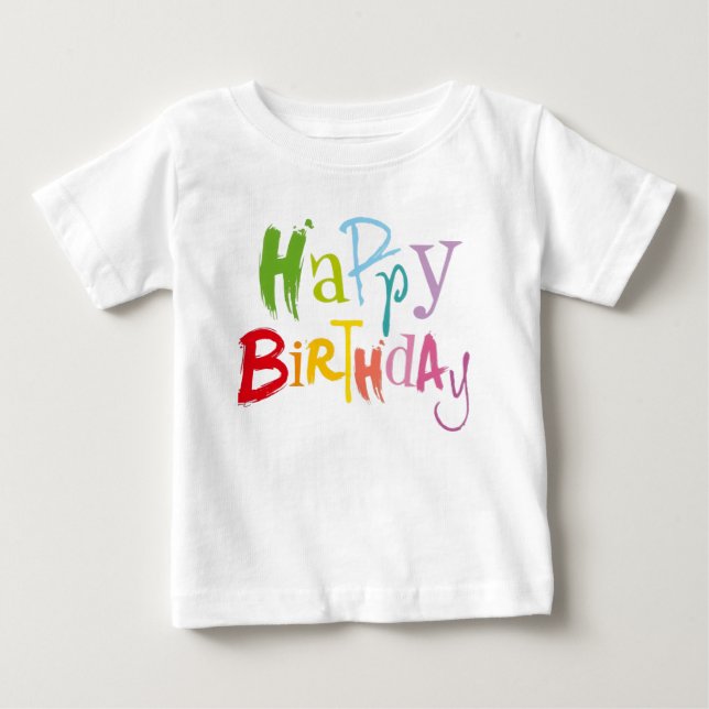 Colourful Birthday Kids Tee (Front)
