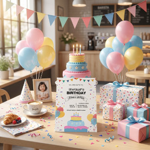 Colourful Birthday Party Invitation