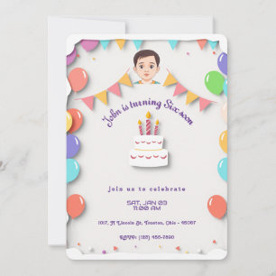 Colourful Birthday Party Invitation Design