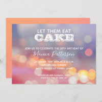 Colourful Birthday Party Invitations