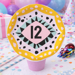 Colourful Birthday Year Party Paper Plate