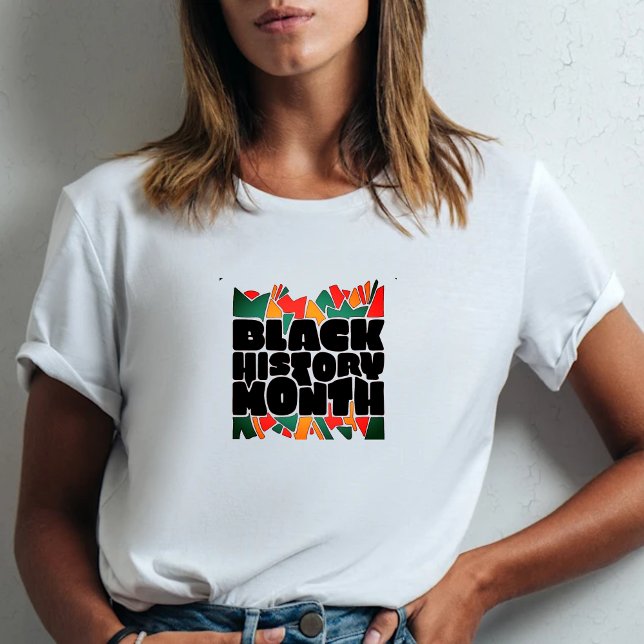 Colourful Bits Bold Black History Month T-Shirt (Creator Uploaded)